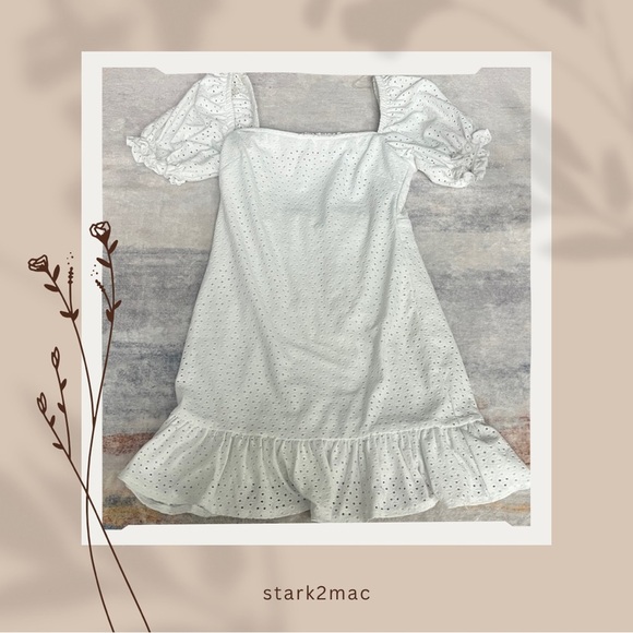 Speechless White Eyelet Mini Dress - Picture 1 of 6